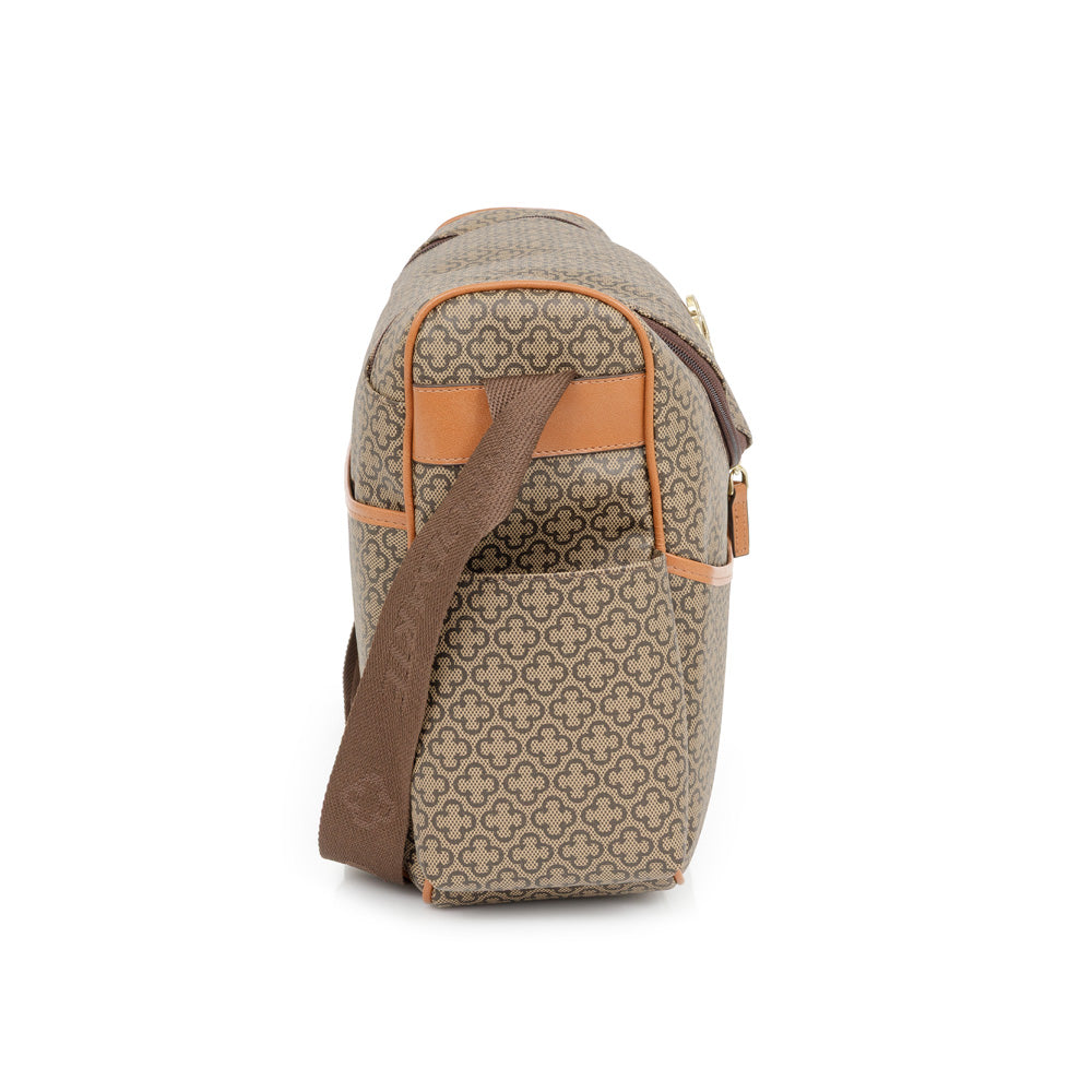 MALA MATERNIDADE CAMEL MONOGRAMA + TROCADOR
