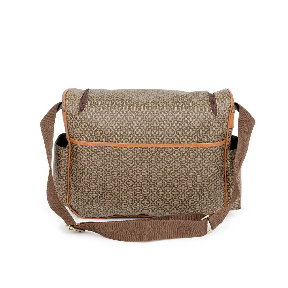 MALA MATERNIDADE CAMEL MONOGRAMA + TROCADOR
