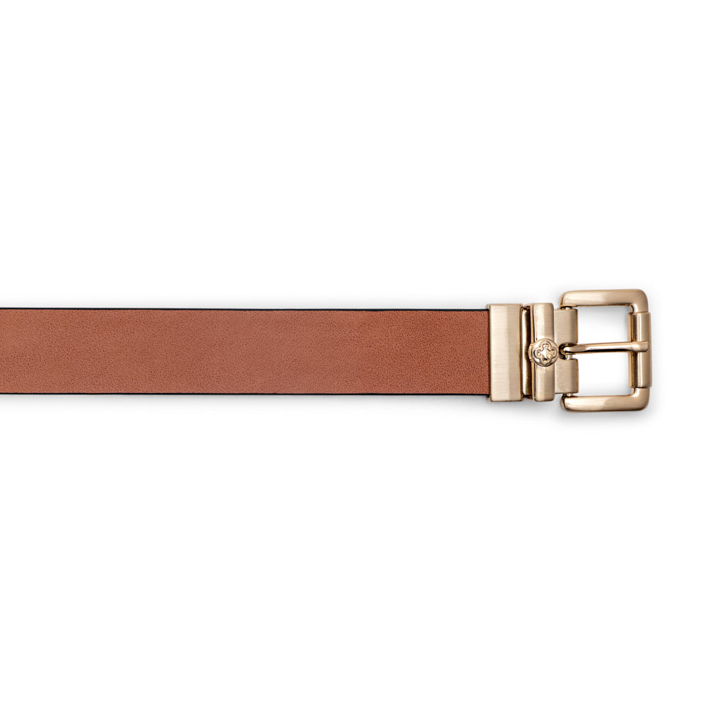 CINTO FEMININO CARAMELO MONOGRAMA