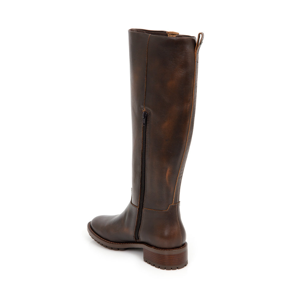 BOTA MONTARIA MARROM TOBACCO  DE COURO